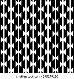 Abstract geometric pattern, ethnic monochrome pattern, bow tie pattern
