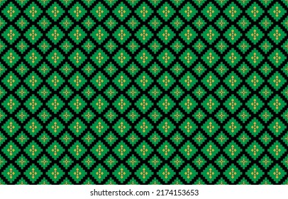 Abstract geometric pattern, Geometric ethnic oriental pattern traditional, design for wallpaper,fabric,curtain,carpet,clothing,Batik,wrapping, Geometric vector illustration, Embroidery style.