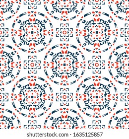 Abstract geometric pattern in ethnic style depicting the sun. Vector illustration.