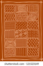 Abstract geometric pattern. Ethnic vector background