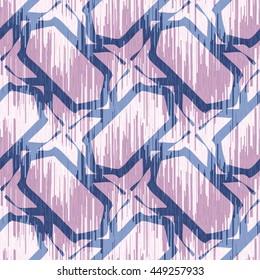 Abstract geometric pattern faux tribal fabric background tile