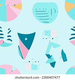 Abstract Geometric Pattern features sharp textures and pastel colors. It's perfect for backgrounds, posters, cards, textiles, wallpaper templates, pillows, dresses, shirts, and sheets.