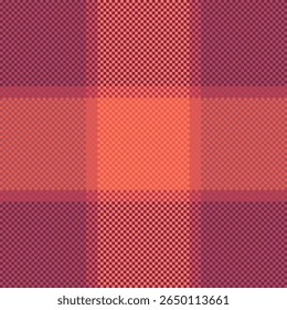 Abstract geometric pattern featuring a blend of warm coral and deep maroon hues in a checkered design.