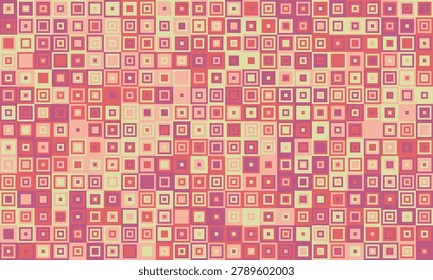 Abstract geometric pattern featuring a multitude of subtly varying pastel pink and beige squares.  Perfect for website backgrounds, textile designs, or modern art projects.