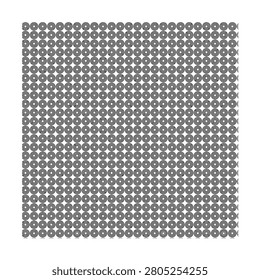 Abstract geometric pattern featuring a repetitive grid of black concentric circles creating a moire interference effect optical illustration