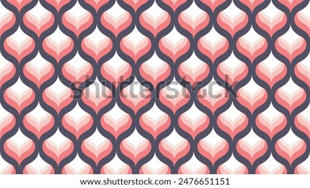 Abstract Geometric Pattern with Floral Motif. Seamless Vector Background. Colorful Blossoms. Sophisticated Graphic Design. Colorful flower