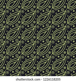 Abstract geometric pattern. Floral oriental ethnic background. Arabic ornament.