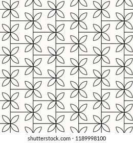 Abstract geometric pattern. flower pattern  for background. black and white background.