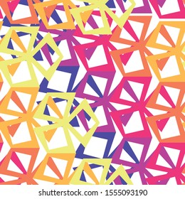 Abstract geometric pattern, in the form of colorful geometric shapes.