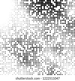 Abstract geometric pattern formed by circles of different size.Vector illustration of a dotted background. Black and white geometrical compositon.
