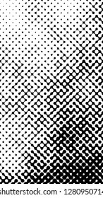 Abstract geometric pattern formed by circles of different size.Vector illustration of a dotted background. Black and white geometrical compositon.