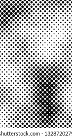 Abstract geometric pattern formed by circles of different size.Vector illustration of a dotted background. Black and white geometrical compositon.