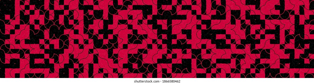 Abstract Geometric Pattern generative computational art illustration
