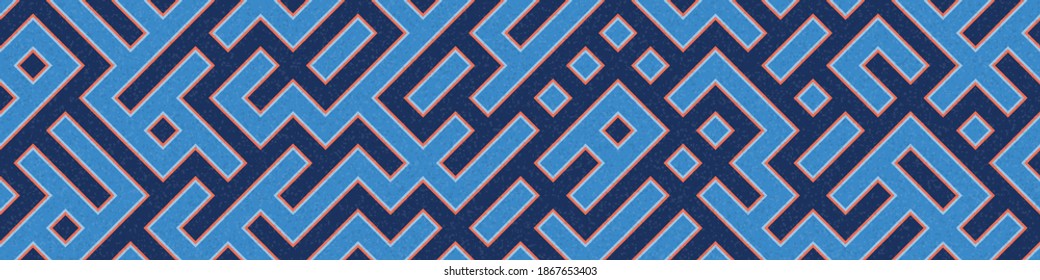 Abstract Geometric Pattern generative computational art illustration