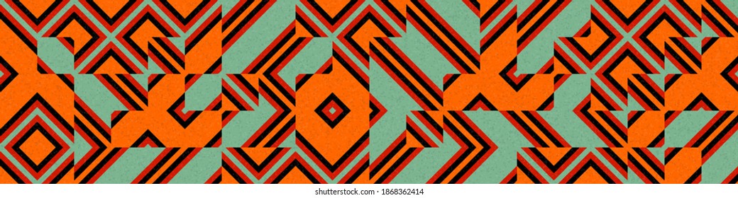 Abstract Geometric Pattern generative computational art illustration