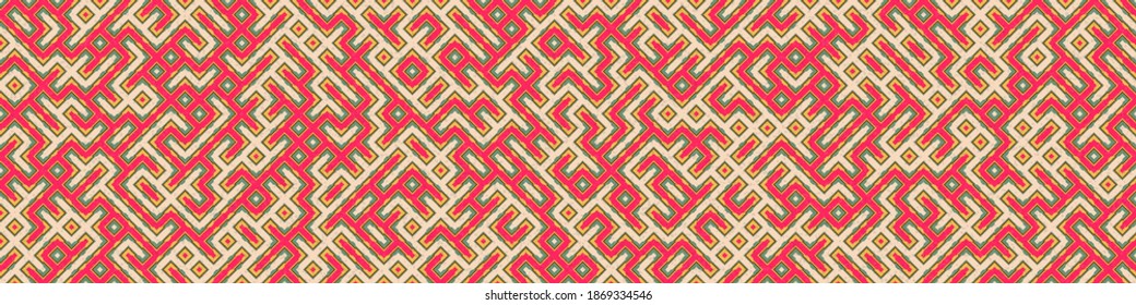 Abstract Geometric Pattern generative computational art illustration