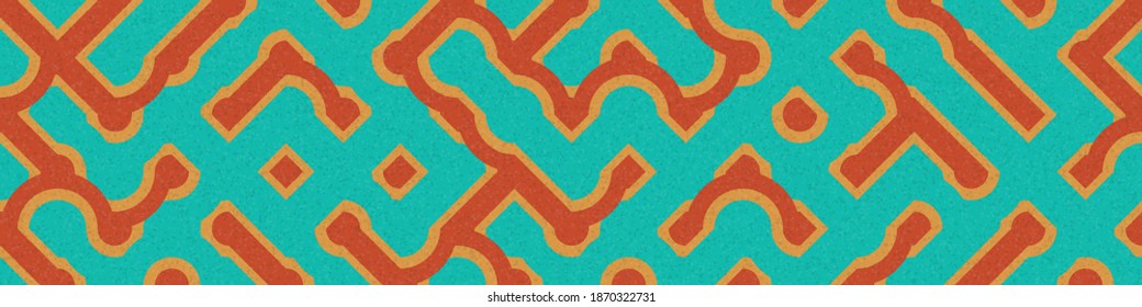 Abstract Geometric Pattern generative computational art illustration