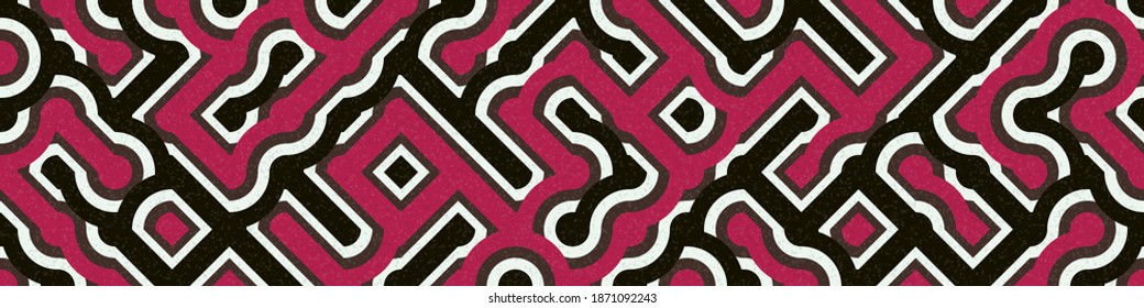 Abstract Geometric Pattern generative computational art illustration