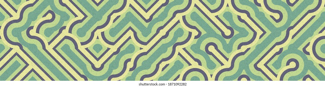 Abstract Geometric Pattern generative computational art illustration