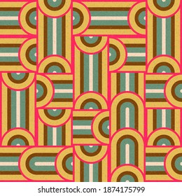 Abstract Geometric Pattern generative computational art illustration