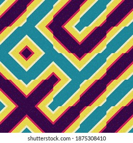 Abstract Geometric Pattern generative computational art illustration