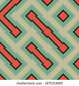 Abstract Geometric Pattern generative computational art illustration