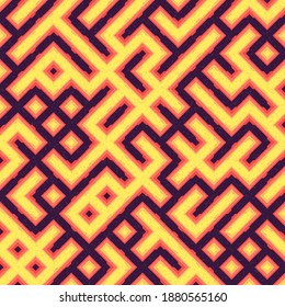 Abstract Geometric Pattern generative computational art illustration