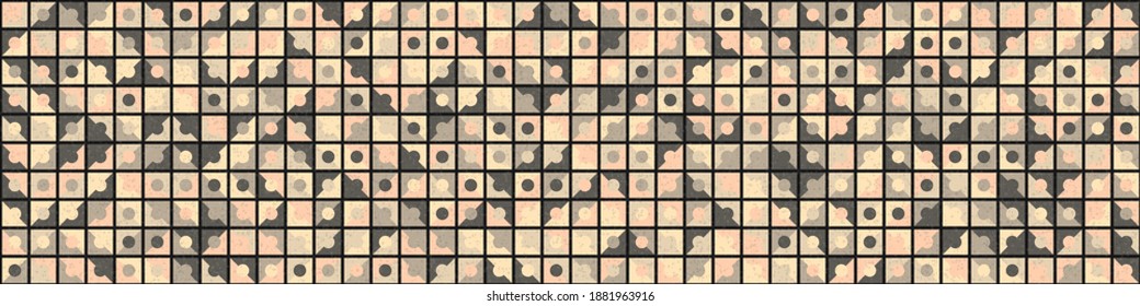 Abstract Geometric Pattern generative computational art illustration