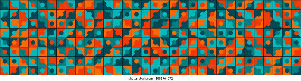 Abstract Geometric Pattern generative computational art illustration