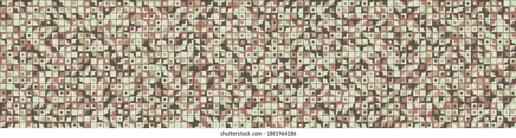 Abstract Geometric Pattern generative computational art illustration