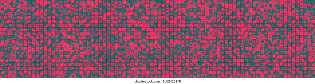 Abstract Geometric Pattern generative computational art illustration