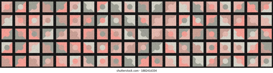 Abstract Geometric Pattern generative computational art illustration