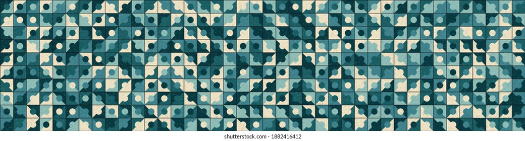 Abstract Geometric Pattern generative computational art illustration