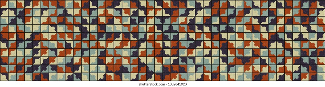 Abstract Geometric Pattern generative computational art illustration