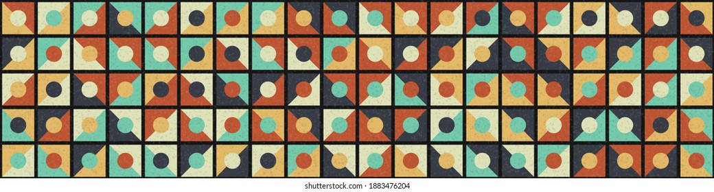 Abstract Geometric Pattern generative computational art illustration
