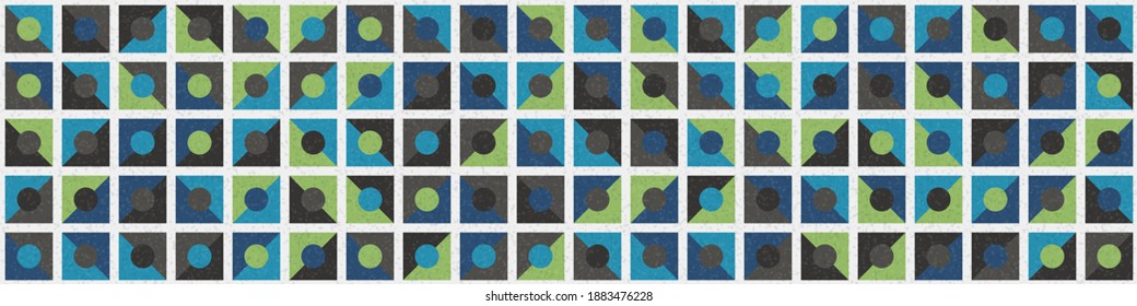 Abstract Geometric Pattern generative computational art illustration