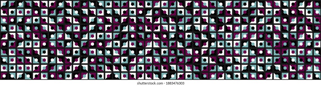 Abstract Geometric Pattern generative computational art illustration
