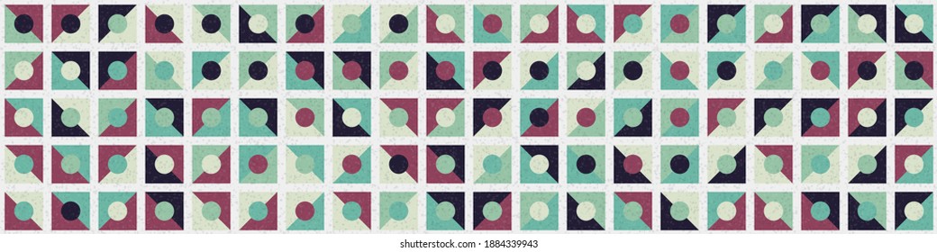 Abstract Geometric Pattern generative computational art illustration