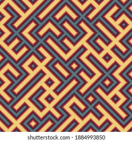 Abstract Geometric Pattern generative computational art illustration