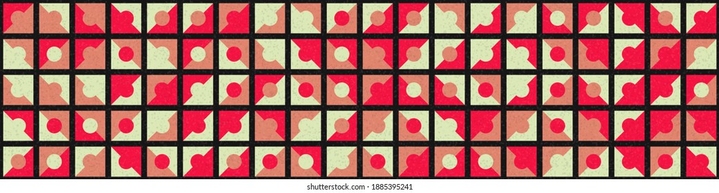 Abstract Geometric Pattern generative computational art illustration
