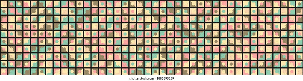 Abstract Geometric Pattern generative computational art illustration