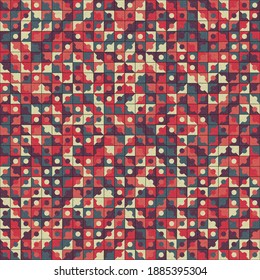 Abstract Geometric Pattern generative computational art illustration