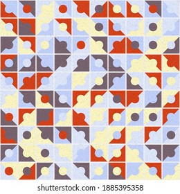 Abstract Geometric Pattern generative computational art illustration