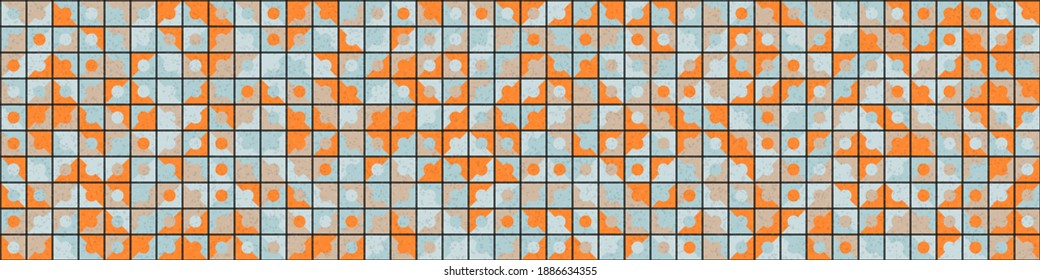 Abstract Geometric Pattern generative computational art illustration