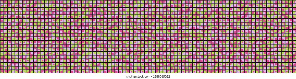 Abstract Geometric Pattern generative computational art illustration