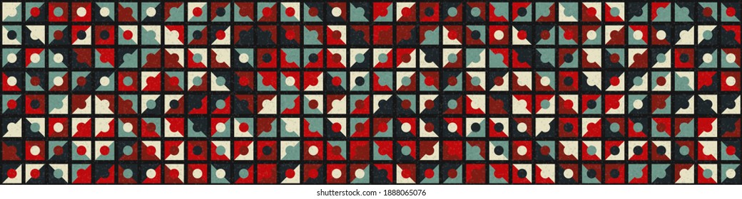 Abstract Geometric Pattern generative computational art illustration