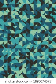 Abstract Geometric Pattern generative computational art illustration