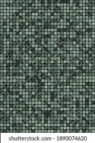 Abstract Geometric Pattern generative computational art illustration