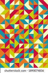 Abstract Geometric Pattern generative computational art illustration