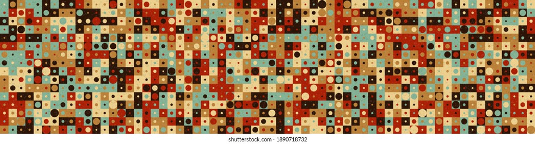 Abstract Geometric Pattern generative computational art illustration